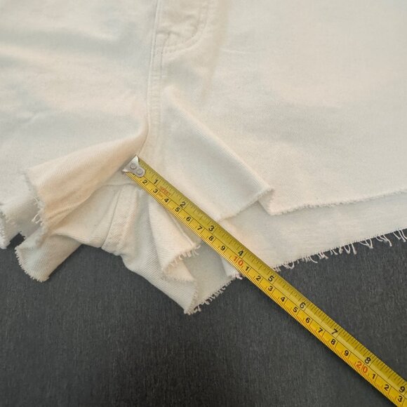 Madewell Relaxed Denim Shorts Women's Mid Rise Button Fly White, Size 32 NWT - Picture 11 of 12